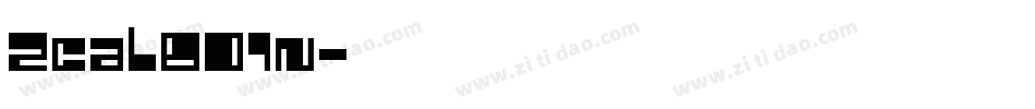 Zcal801n字体转换