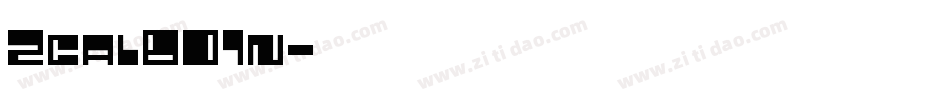 Zcal801n字体转换