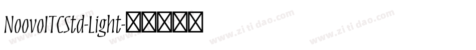 NoovoITCStd-Light字体转换