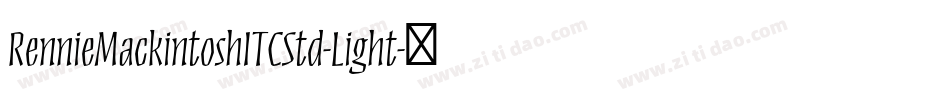 RennieMackintoshITCStd-Light字体转换