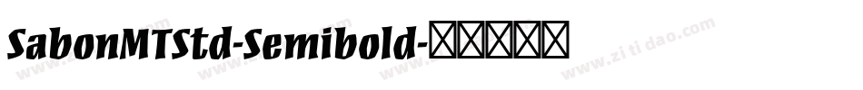 SabonMTStd-Semibold字体转换