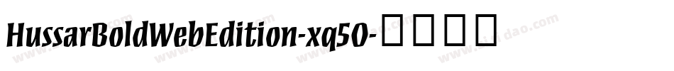 HussarBoldWebEdition-xq5O字体转换