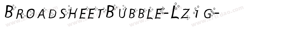 BroadsheetBubble-Lz1g字体转换