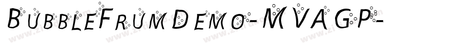 BubbleFrumDemo-MVAGP字体转换