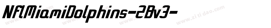 NflMiamiDolphins-2Bv3字体转换