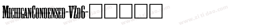 MichiganCondensed-VZd6字体转换