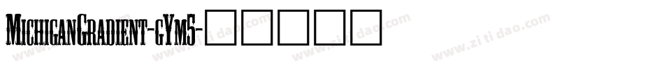 MichiganGradient-gYm5字体转换