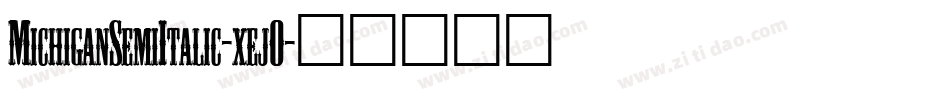 MichiganSemiItalic-xej0字体转换