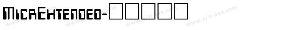 MicrExtended字体转换