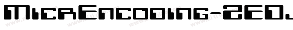 MicrEncoding-ZEDJ字体转换