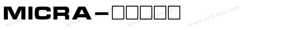 Micra字体转换