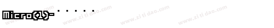 Micro(1)字体转换