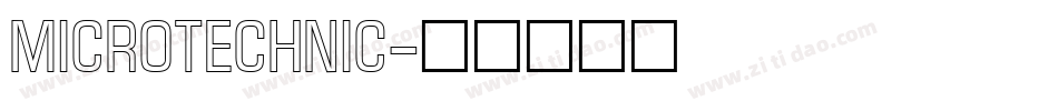 MicroTechnic字体转换