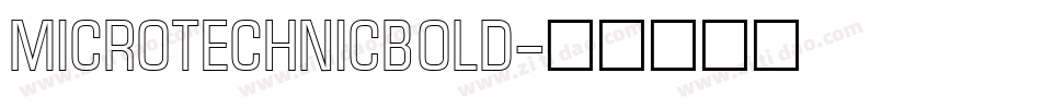 MicroTechnicBold字体转换