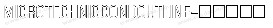 MicroTechnicCondOutline字体转换