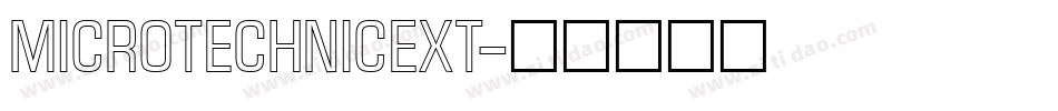 MicroTechnicExt字体转换