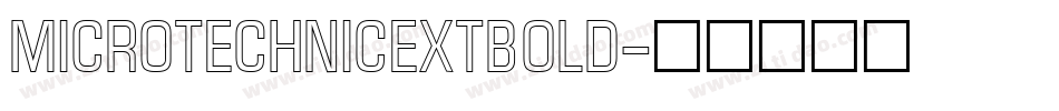 MicroTechnicExtBold字体转换