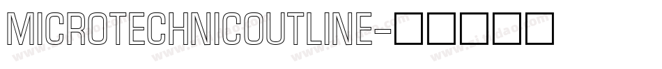 MicroTechnicOutline字体转换