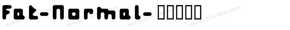 Fat-Normal字体转换