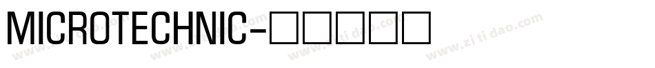MicroTechnic字体转换