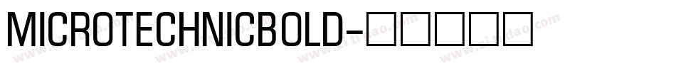 MicroTechnicBold字体转换
