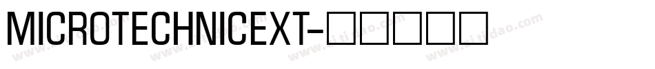 MicroTechnicExt字体转换