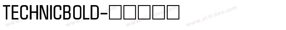 TechnicBold字体转换