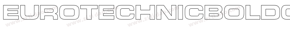 EuroTechnicBoldOutline字体转换