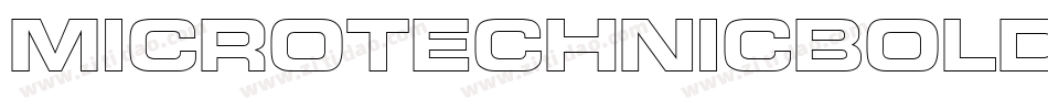 MicroTechnicBoldOutline字体转换