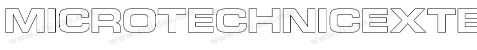 MicroTechnicExtBoldOutline字体转换