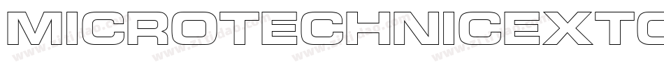 MicroTechnicExtOutline字体转换