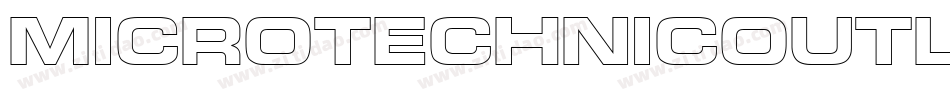 MicroTechnicOutline字体转换
