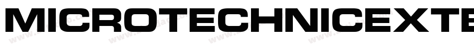 MicroTechnicExtBoldOutline字体转换