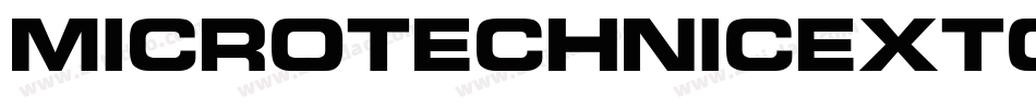 MicroTechnicExtOutline字体转换
