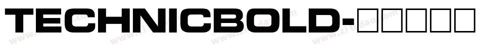 TechnicBold字体转换