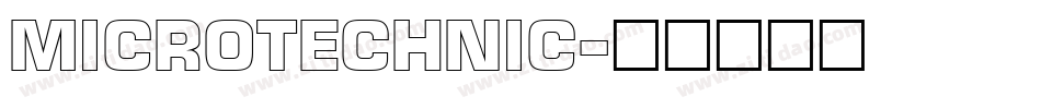 MicroTechnic字体转换