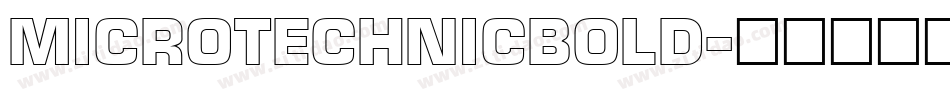 MicroTechnicBold字体转换