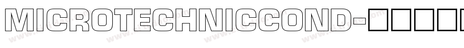 MicroTechnicCond字体转换