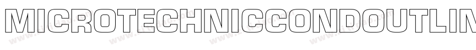 MicroTechnicCondOutline字体转换