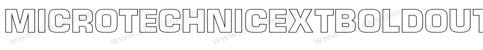 MicroTechnicExtBoldOutline字体转换