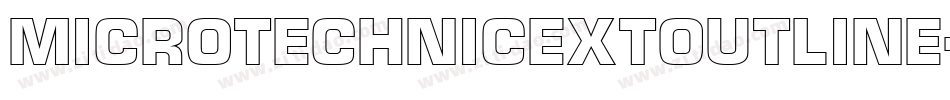 MicroTechnicExtOutline字体转换