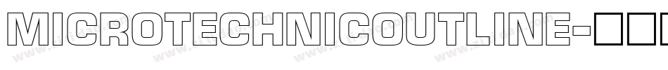 MicroTechnicOutline字体转换