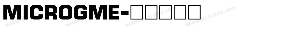 MICROGME字体转换