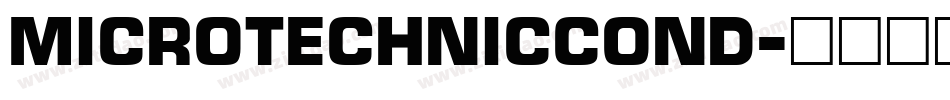 MicroTechnicCond字体转换