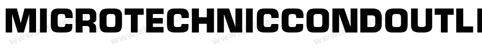 MicroTechnicCondOutline字体转换