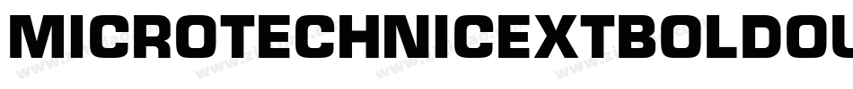 MicroTechnicExtBoldOutline字体转换