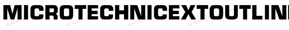 MicroTechnicExtOutline字体转换