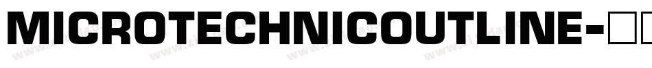 MicroTechnicOutline字体转换