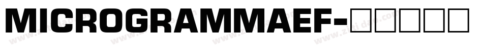 MicrogrammaEF字体转换