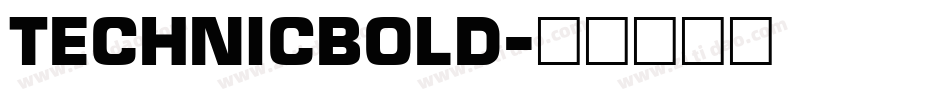 TechnicBold字体转换